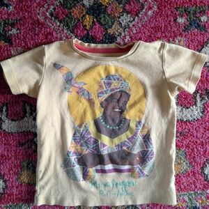 Kids Cultural Graphic Tee in Yellow